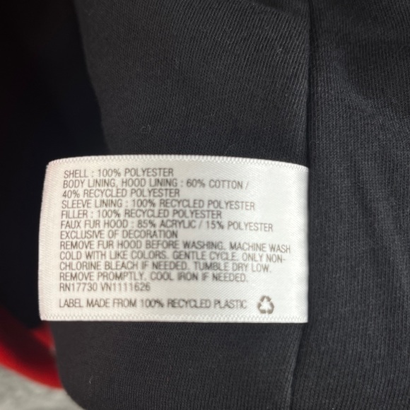 Cat & Jack NWT Girls Red Faux Fur Hooded Coat - size XL (14/16) - Picture 11 of 13